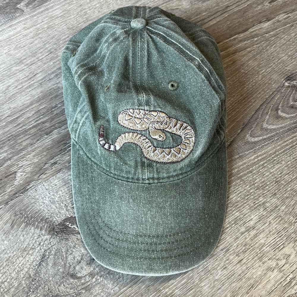 Eco Universe Saguaro National Park Rattlesnake Embroidered Green Dad Hat Cap